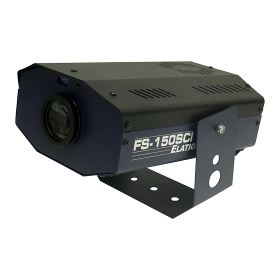 Elation FS-150SCI User Instructions