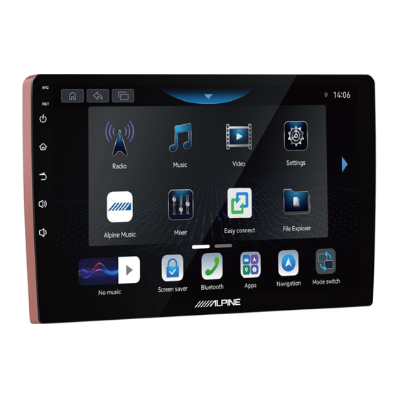 Alpine INE-AW409S Manual
