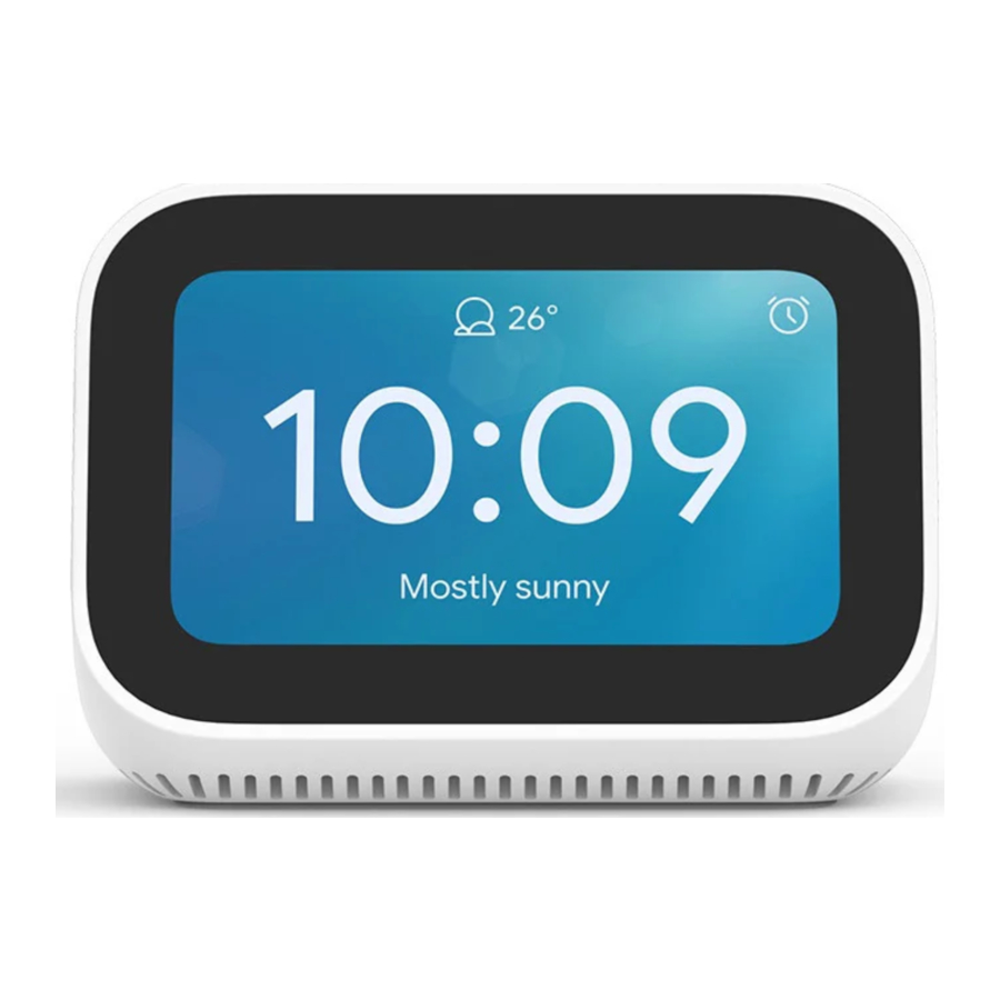 Xiaomi Mi Smart Clock X04G Manual