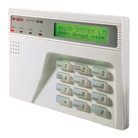 AV-GAD AV-706 Installation Instructions