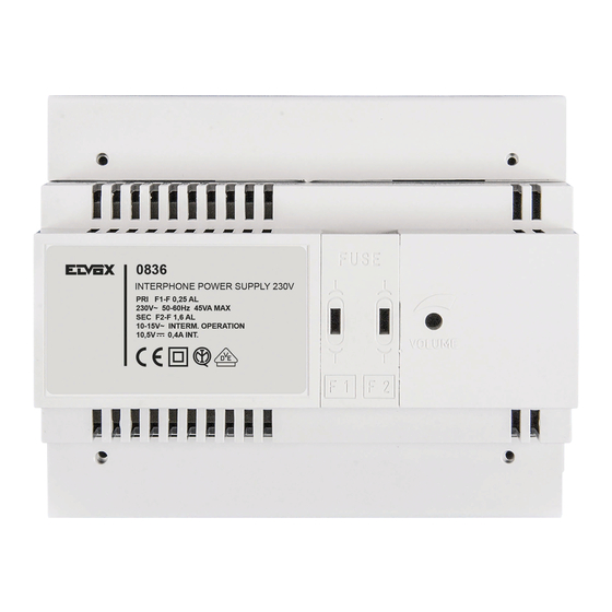 Vimar 0836 Installer's Manual