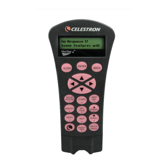 Celestron NexStar+ Hand Control Troubleshooting Manual