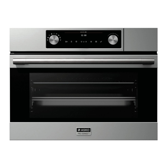 Asko OCS8483S Instructions For Use Manual