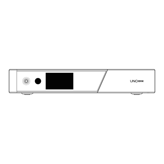 Vu+ UNO 4K SE Easy Setup Manual