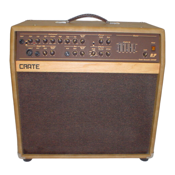 Crate CA112D Owner's Manual