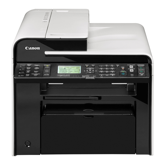Canon imageCLASS MF4880dw Settings Manual