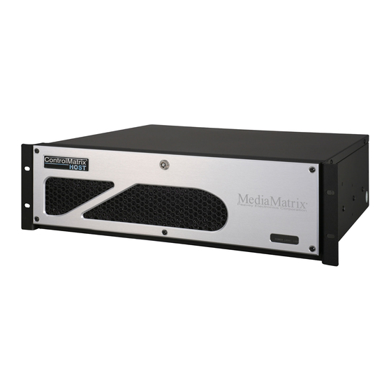 MEDIAMATRIX NCONTROL HARDWARE MANUAL Pdf Download | ManualsLib