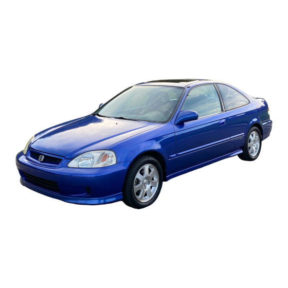 HONDA 2000 CIVIC OWNER'S MANUAL Pdf Download ManualsLib
