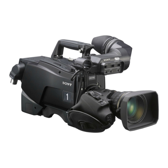 Sony Hdc-25 Series Technical Information Pdf Download 