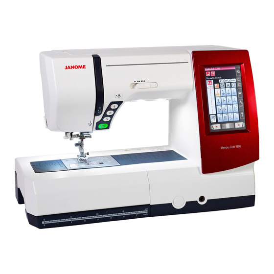 Janome Memory craft 9900 Instruction Manual