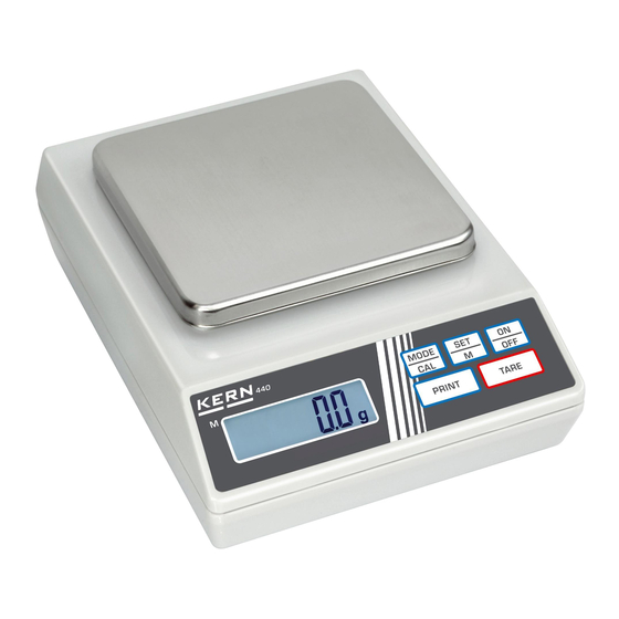 KERN 440...N SERVICE MANUAL Pdf Download ManualsLib