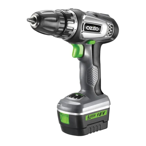 Ozito 18 discount volt cordless drill