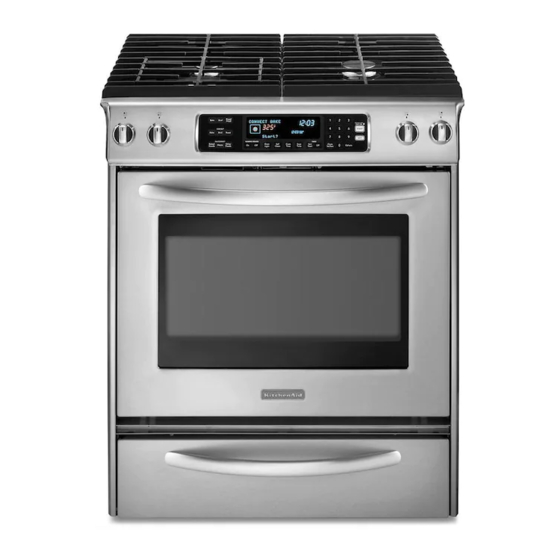 KitchenAid 30" (76.2 CM) FREESTANDING AND SLIDE-IN DUAL FUEL RANGES Installation Instructions Manual