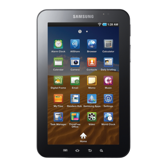 Samsung Galaxy Tab GT-P1010 Manuals