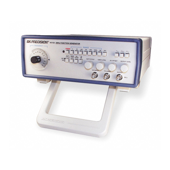 BK Precision 4010A Instruction Manual