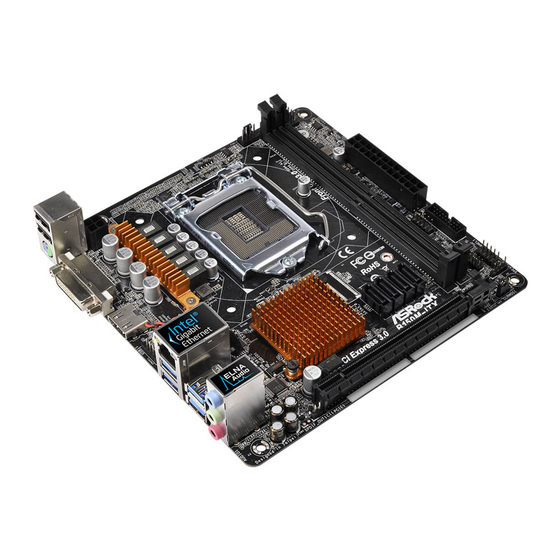 ASROCK B150M-ITX User Manual