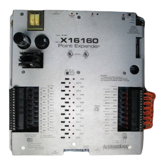 Automated Logic MX16160 Technical Instructions