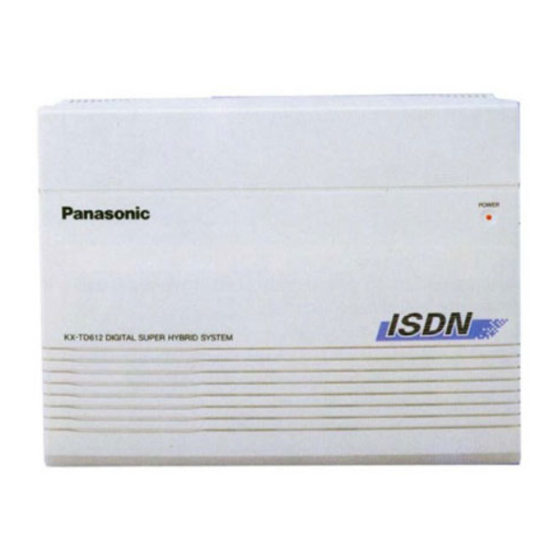 Panasonic KX-TD612NE Service Manual