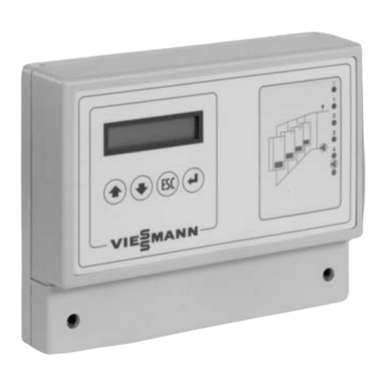 Viessmann Cascade control unit Installation, Operating And Service Instructions