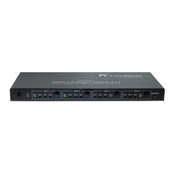 FeinTech VMS04200 Instruction Manual