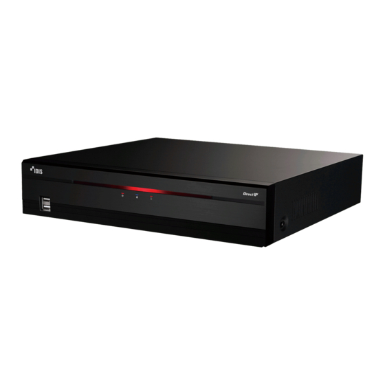 Idis DR-2300P Series Manuals