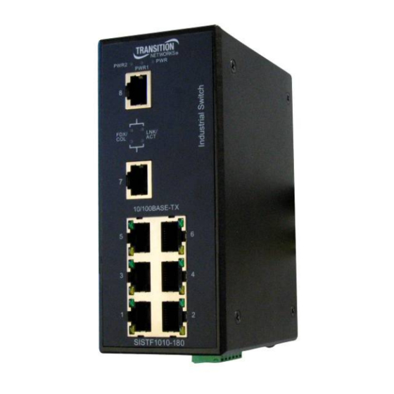 Transition Networks SISTF1010-180-LRT Installation Manual