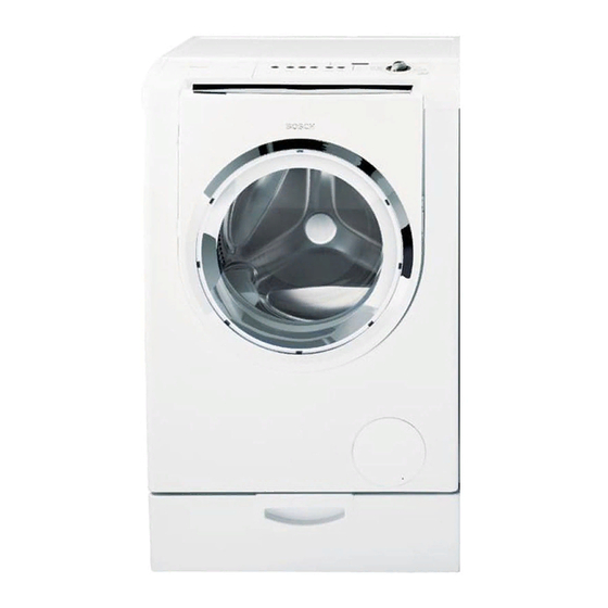 Bosch Nexxt washer Operating, Care And Installation Instructions Manual