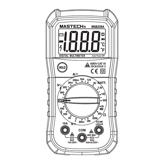 Mastech MS8239A User Manual