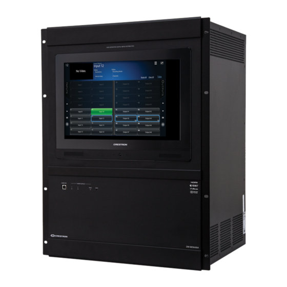 Crestron DM-MD64X64 Quick Start Manual