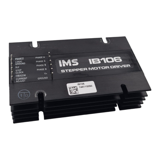 Intelligent Motion Systems IB Series Operating Instructions Manual