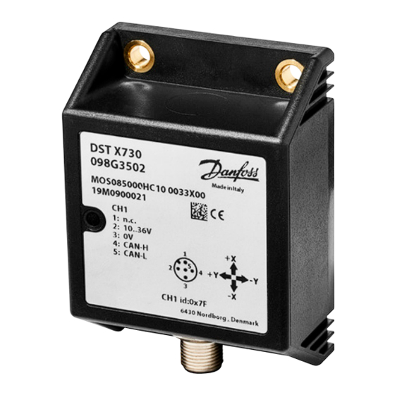 Danfoss DST X730 Installation Manual
