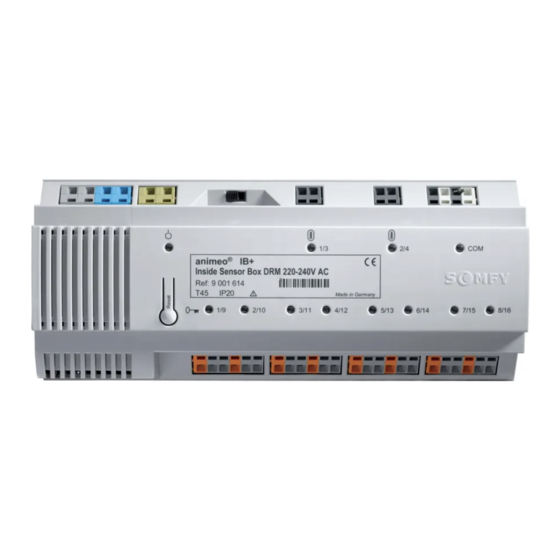 SOMFY animeo IB + Installation Manual