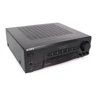 Sony STR-V200 - Fm Stereo/fm-am Receiver Operating Instructions Manual