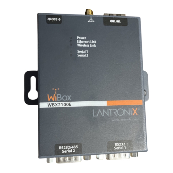 Lantronix WIBOX 2100 Quick Start Manual