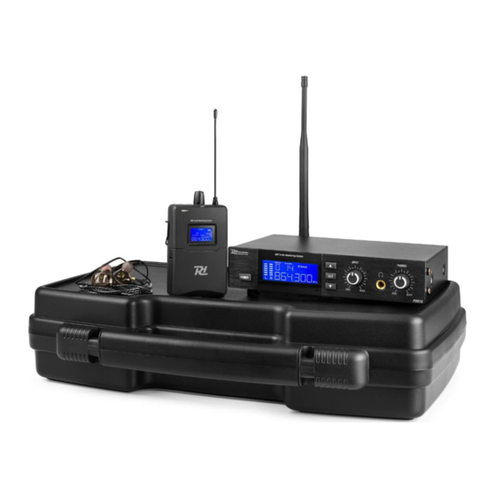 Power Dynamics PD810 UHF In-Ear Monitor Manuals