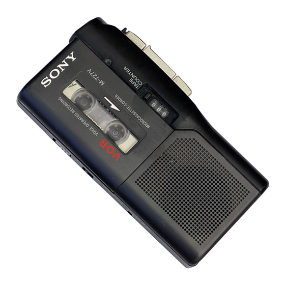 Sony M-727V Service Manual