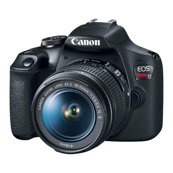 Canon EOS REBEL T7 Instruction Manual