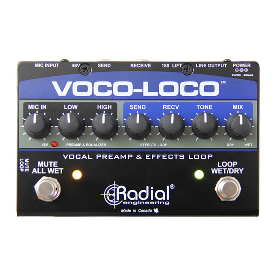 Radial Engineering Voco-Loco User Manual