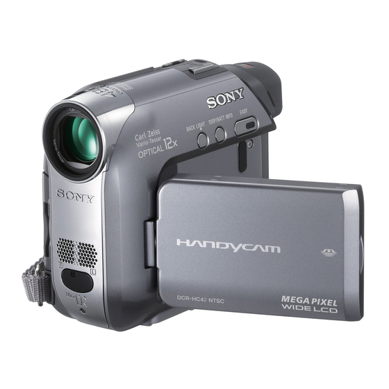 Sony Handycam DCR-HC39E Manuals