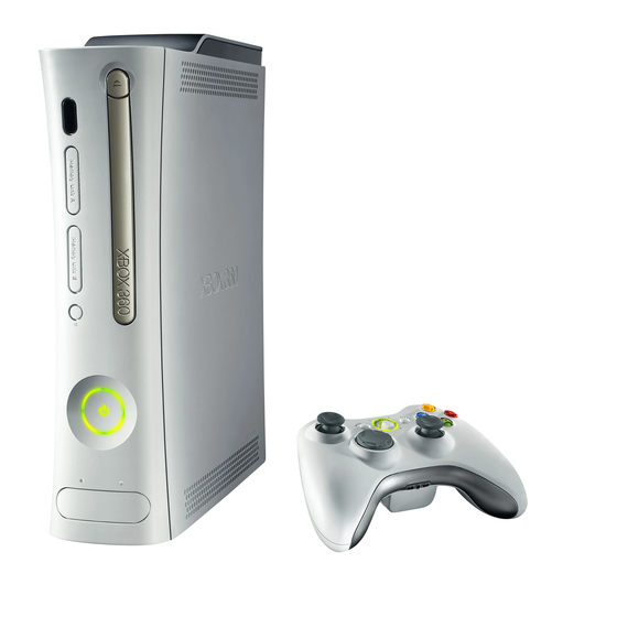 Microsoft Xbox	360 Manual