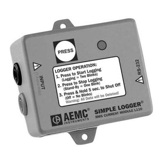 AEMC L100 User Manual