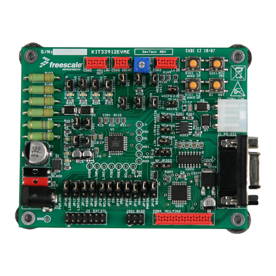 Freescale Semiconductor KIT33912EVME Manuals