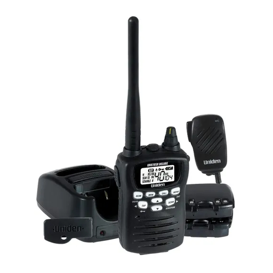 Uniden uh078sx Operating Manual