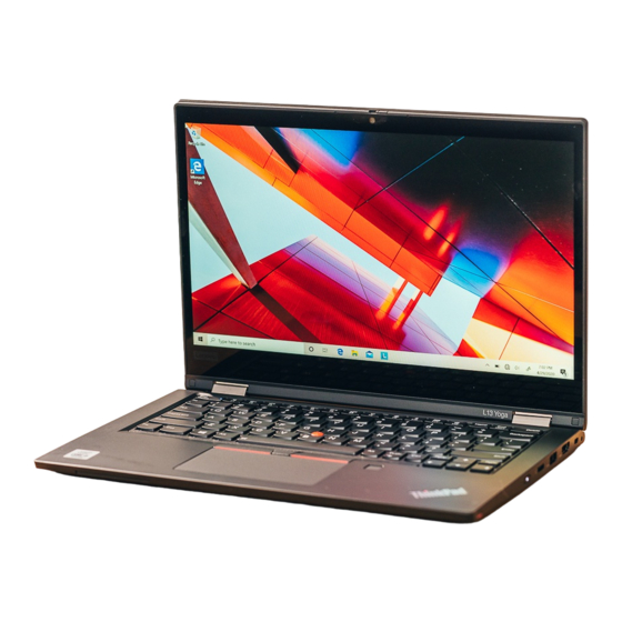 Lenovo Thinkpad L13 Yoga Laptop Manuals