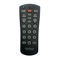 Radio Shack 2-in-1 Remote Control Owner's Manual