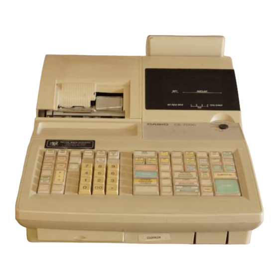 Casio CE-7000 Service Manual
