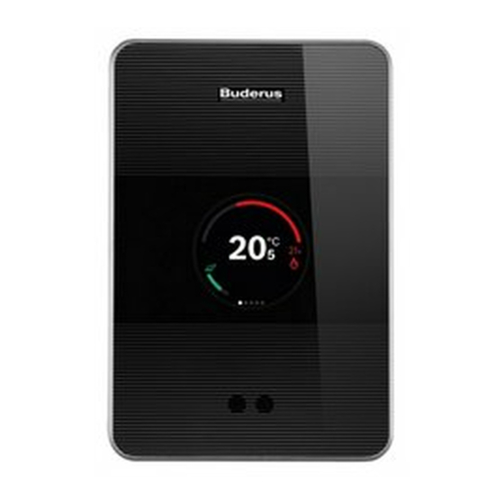 BUDERUS LOGAMATIC TC100 INSTALLATION AND OPERATING INSTRUCTIONS MANUAL