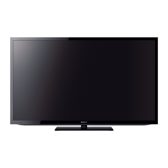 Sony BRAVIA KDL-40HX750 Manuals