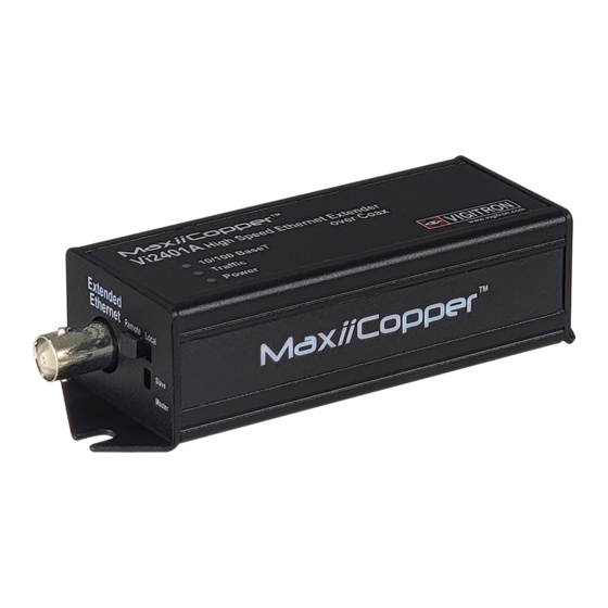 Vigitron MaxiiCopper Vi2401 Installation Manual