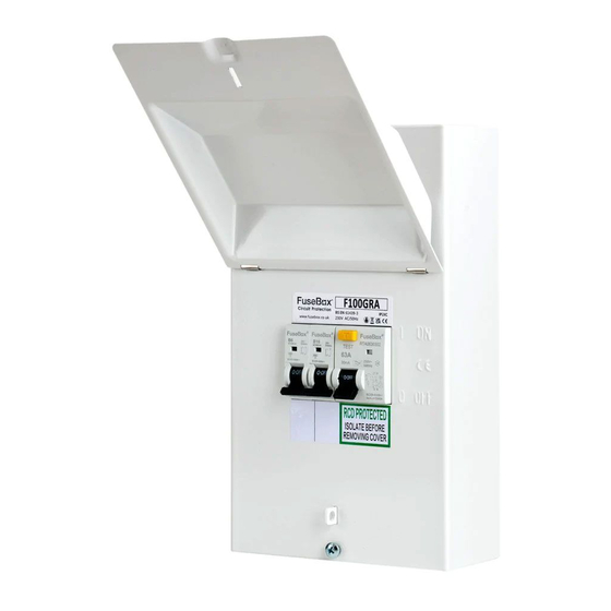 FuseBox F100GRA Instruction Leaflet